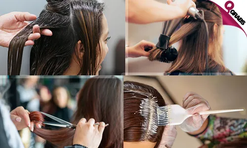 Haircut, Roots Color, Hair Mask, Wash & Blow-Dry for Ladies!